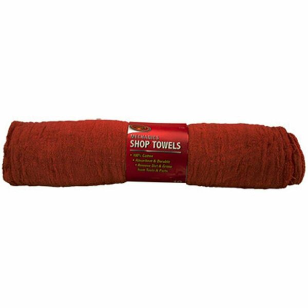 Clean Rite 3-536 Red Cotton Shop Towel, 10PK CL577653